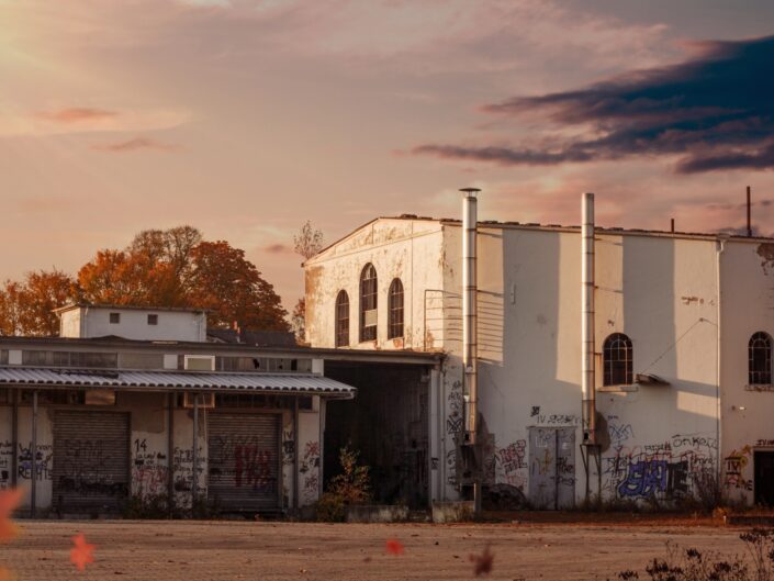 Fotografie Bild Fabrik am Bahnhof Borghorst